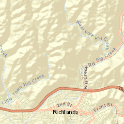 1423 2nd Street, Richlands, VA 24641, USA Street Map