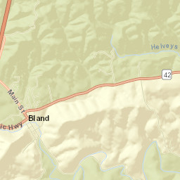 Bland Street Map