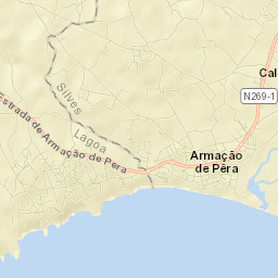 Armação de Pêra Street Map
