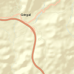 Gérgal Street Map