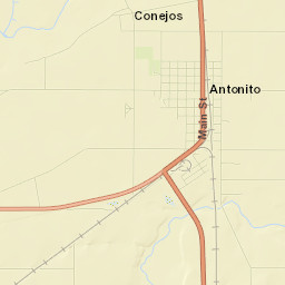 Conejos Street Map
