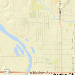 210 South 2nd Street, Arkansas City, KS Street Map