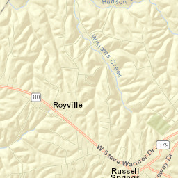 Russell Springs Street Map