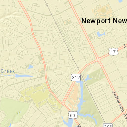 Newport News Street Map