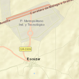 Escúzar Street Map