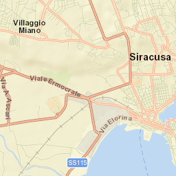 Provincia di Siracusa Street Map