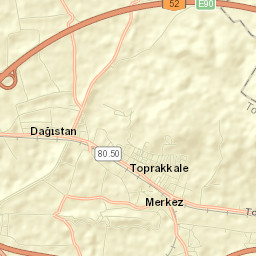 Toprakkale Street Map