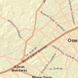 Osmaniye Street Map