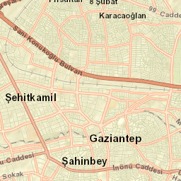 Gaziantep Street Map