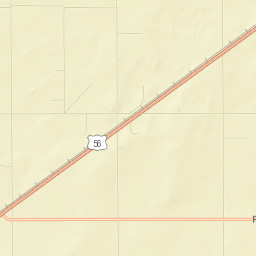 U.S. 56, Cimarron National Grassland, Elkhart Street Map