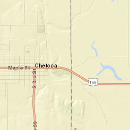 Chetopa Street Map