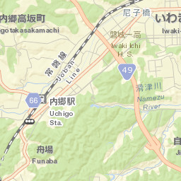 Iwaki Street Map