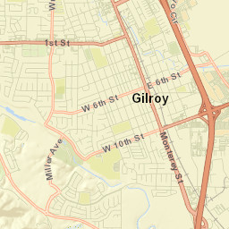 Gilroy Street Map