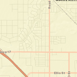 Madera Acres Street Map