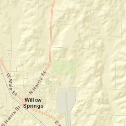 Willow Springs Street Map
