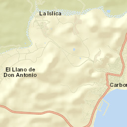 Carboneras Street Map