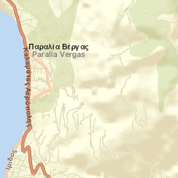 Paralía Vérgas Street Map