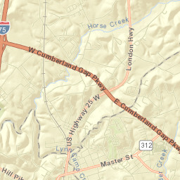 North Corbin Street Map
