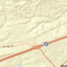 1340 North 4th Street, Wytheville, VA 24382 Street Map