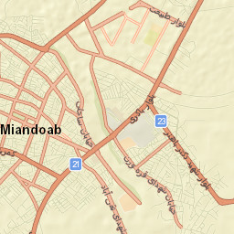Miandoab Street Map
