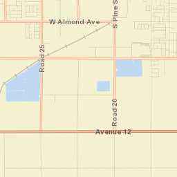 25748-25970 Ave 11 1/2 Madera CA Street Map