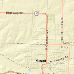 Monett Street Map