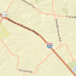 1201-1299 Cedarwood Way Bowling Green Street Map