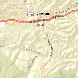 Coeburn Street Map