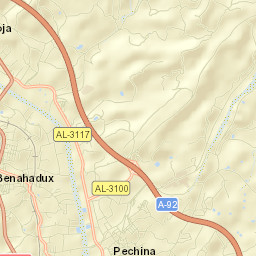 Benahadux Street Map