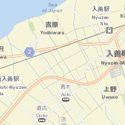 Nyūzen Street Map