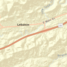 Lebanon Street Map