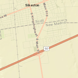 Sikeston Street Map