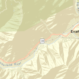 Harlan County Street Map