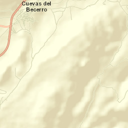 Cuevas del Becerro Street Map