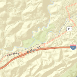Smyth County Street Map