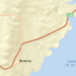 Bornos Street Map