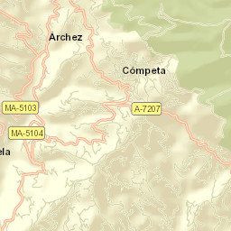 Árchez Street Map