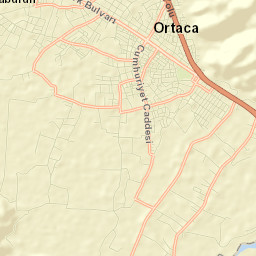 Ortaca Street Map