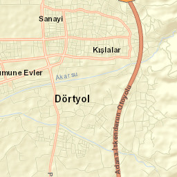 Dörtyol Street Map