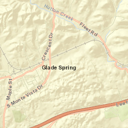Glade Spring Street Map