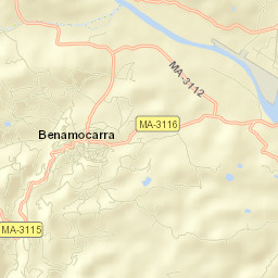 Benamocarra Street Map