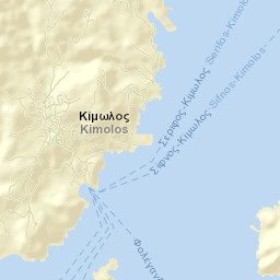 Kímolos Street Map