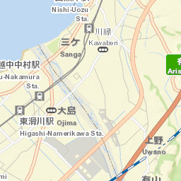 Uozu Street Map