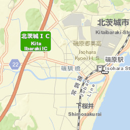 Kitaibaraki Street Map