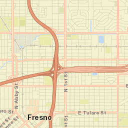 Fresno, California Street Map