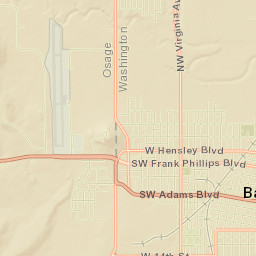 Bartlesville Street Map