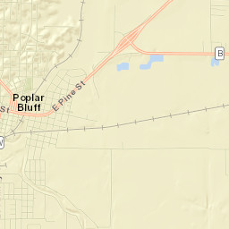 143-199 Spruce Street, Poplar Bluff, MO Street Map