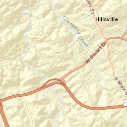 Hillsville Street Map