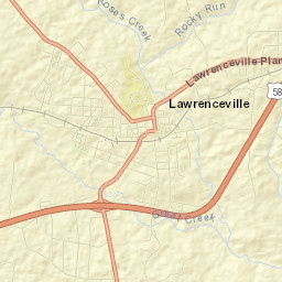 Lawrenceville Street Map