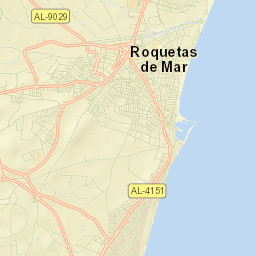 Roquetas de Mar Street Map